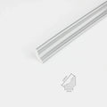 1Meter Wall Trim Line Self-Sticker Wall Skirting Decor Strip Tile Edge Waist Line 3D Wall Stickers Corner Home Wall Decor Qme Silver
