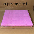 Wipes Napkins Remover Gel Plum Blossom Shape Nail Wipes Nail Manicure Pedicure Pads Art Cleaning Tools Tips Nail Polish Remover Qme 20pcs rose red