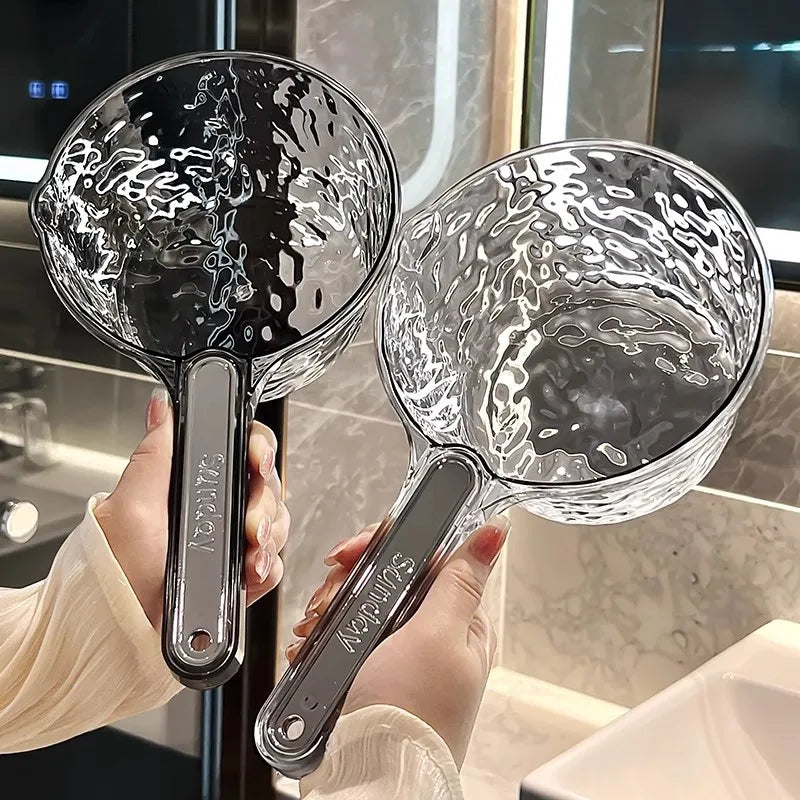 Extra Thick Water Scoop Kitchen Household Plastic Long Handle Large Qme