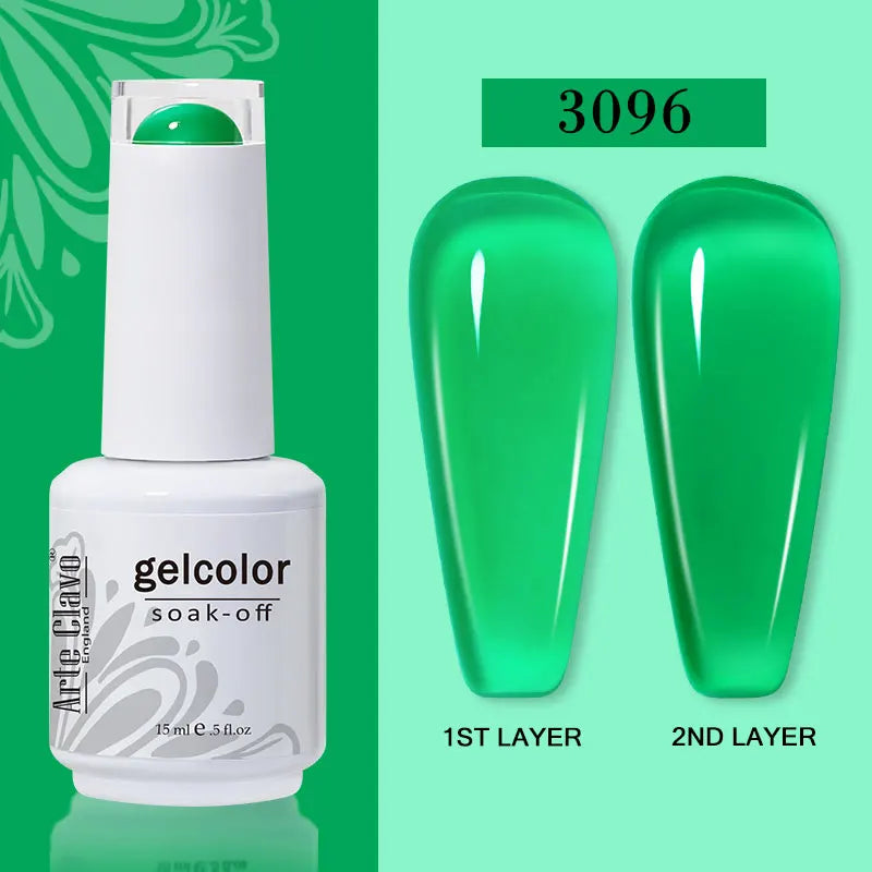 Arte Clavo Jelly Gel Polish Translucent Manicuring UV Nail Semi