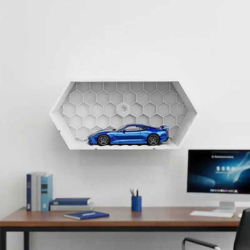 Car Model Display Stand Multi-Layer Durable Plastic Display Cabinet Storage Rack For Collectors Wall-Mounted Car Display Box Qme