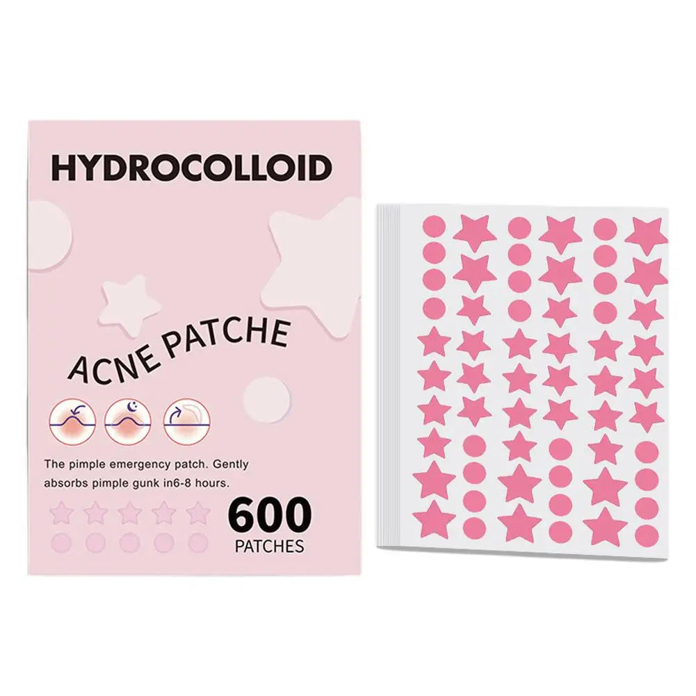 New 600pcs Star Acne Patch Mild Non-irritating Lightens Acne For Blackheads Closed Comedones Hydrocolloid Acne Sticker S0U6 Qme
