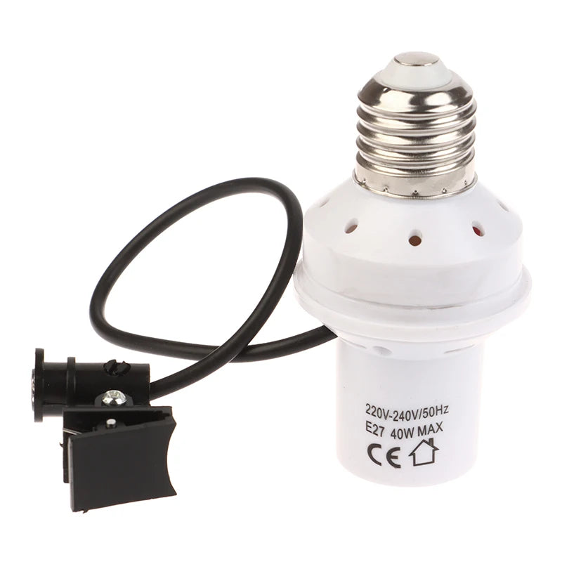 E27 LED Light Holders Converter Adjustable Angle 220V-240V Socket Qme one size