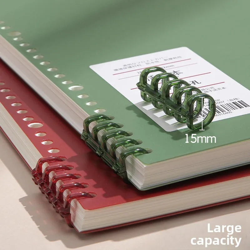 60 Sheets B5 Vintage Aesthetic Spiral Loose Leaf Notebook Planner Diary for Student Office School Writing Stationery Supplies Qme