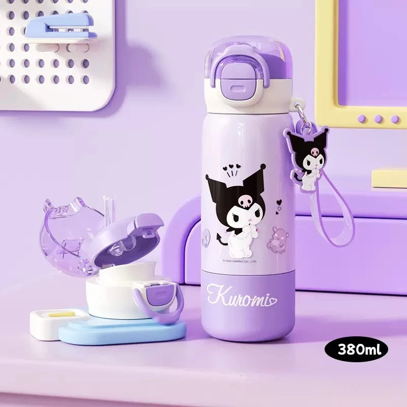 Kuromi Large-Capacity Insulated Cup Stylish New Model Insulated Straw Water Cup Student Water Bottle Qme 1