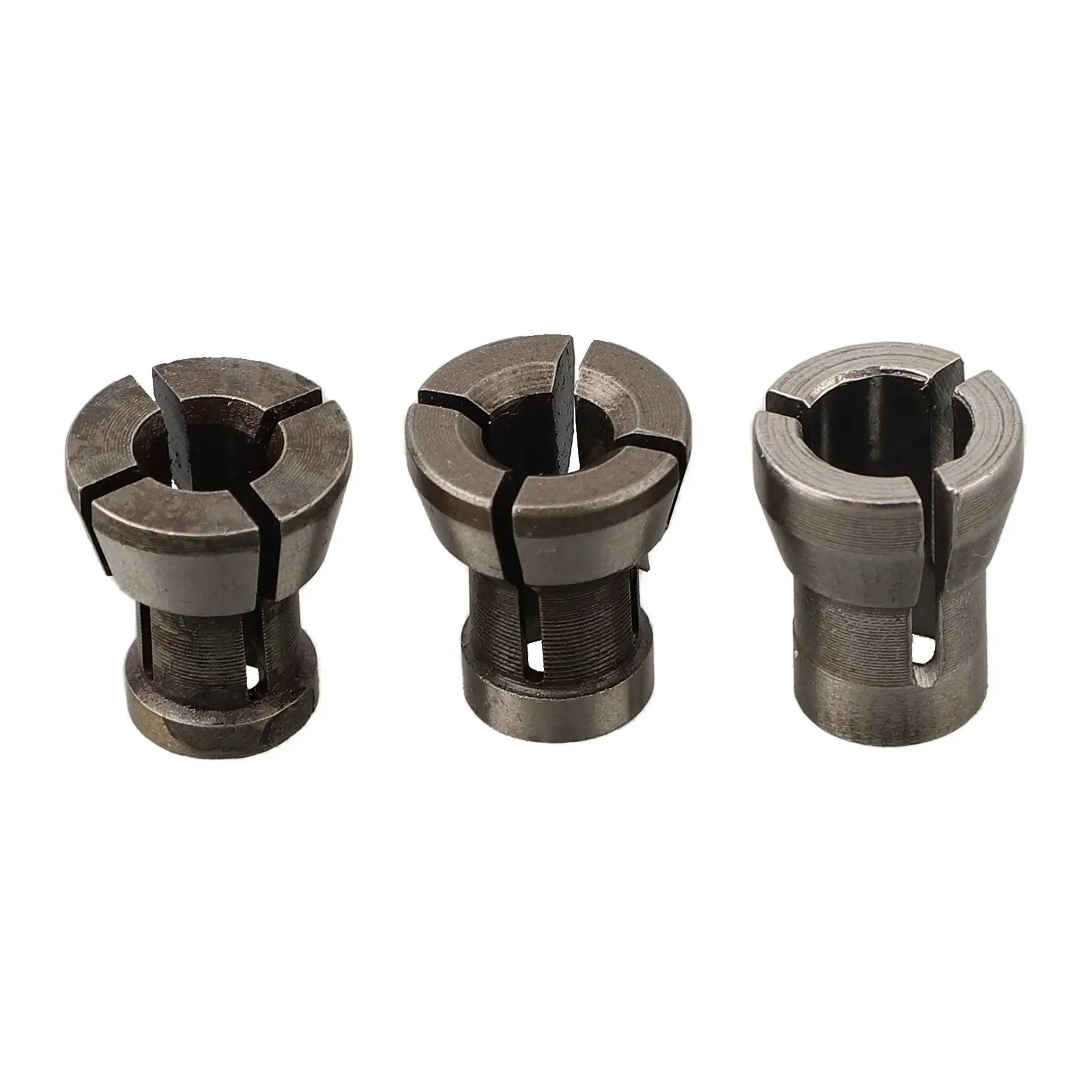 6mm/6.35mm/8mm Collet Chuck Adapter With Nut Carbon Steel Engraving Trimming Machine Router Milling Cutter Accessories M17 X 1MM Qme