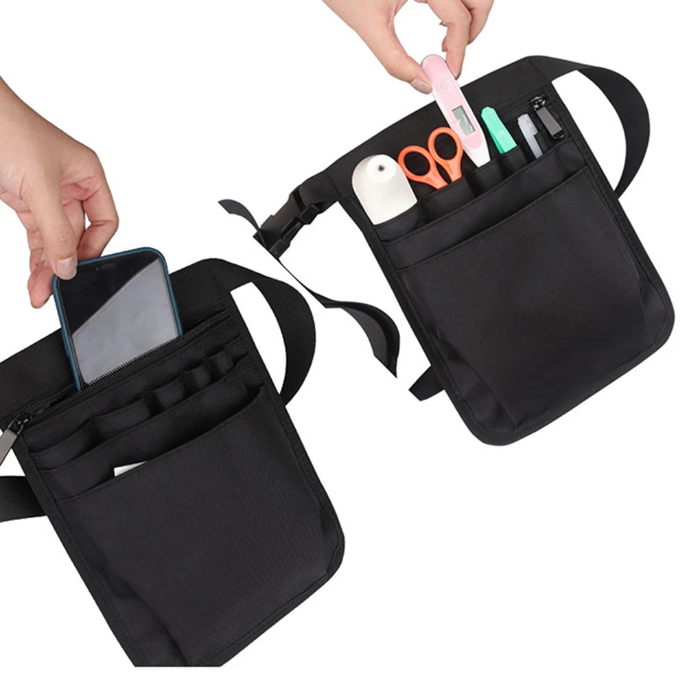 Tool Waist Bag Oxford Cloth Hand Repair Hardware Toolkit Adjustable Storage Bags Multi-compartment Pocket Bag Qme