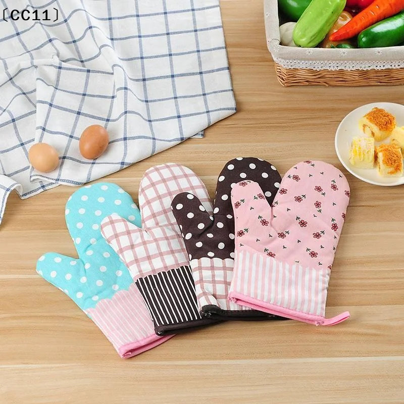 Microwave Heat-resistant Thickened Gloves Used Kitchen Baking Oven Qme