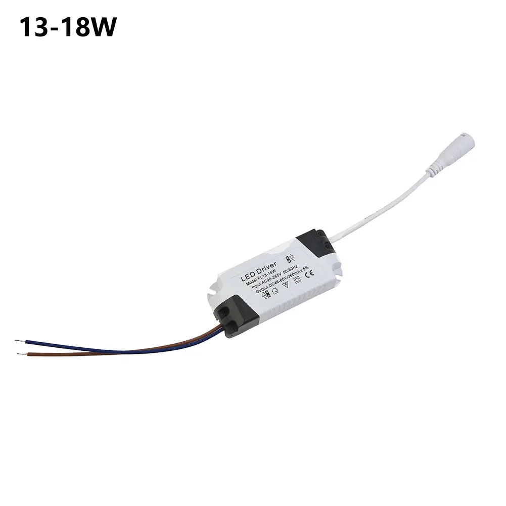 LED Panel Driver Constant Current 3W 6W 12W 18W 24W DC LED Power Supply Plastic AC 90-265V Home Improvement Qme 13-18W