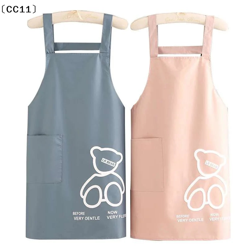 Apron Kitchen Household Waterproof Oil-proof Waist Can Be Fixed Logo Qme