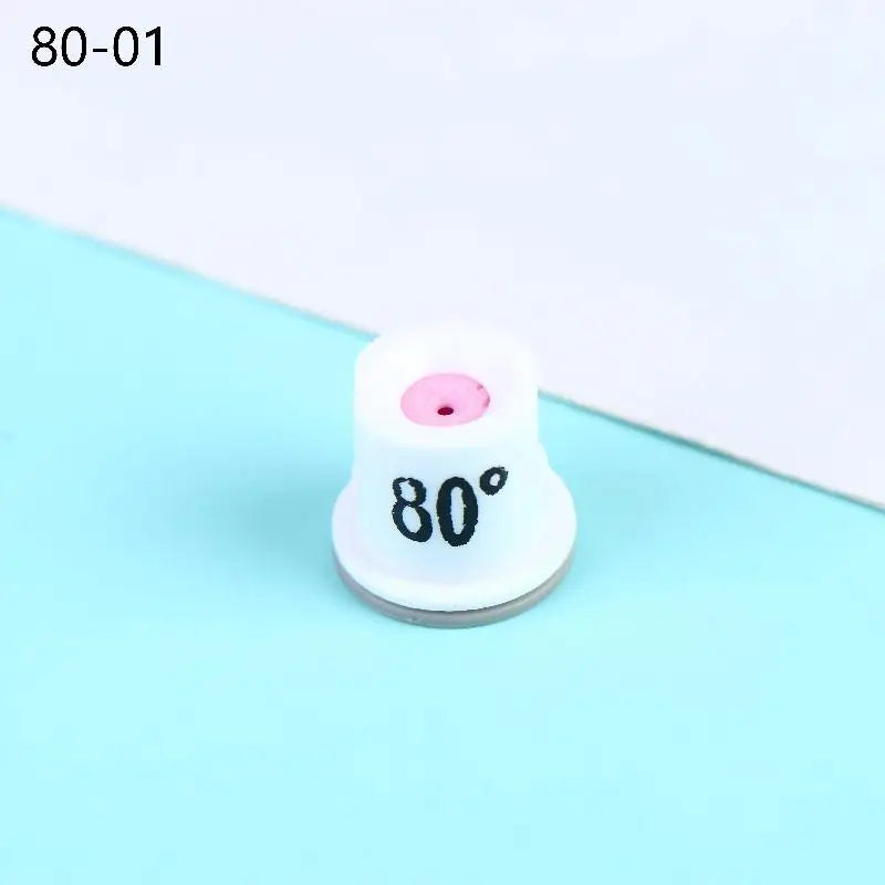 Anti-drip Ceramic Hollow Cone Nozzle Pressure Mist 80 Degree Qme White