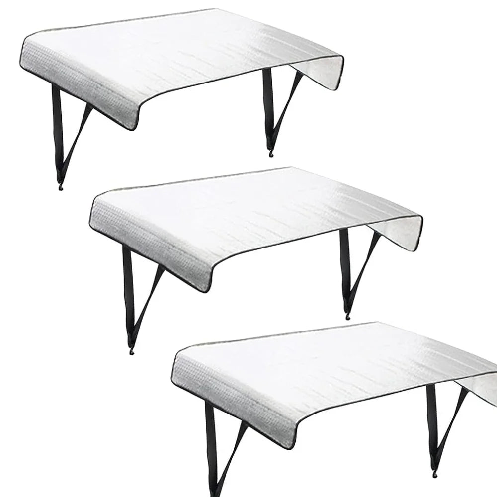 Outdoor Dustproof Air Conditioner Cover External Unit Insulation Board Protective Cover Aluminum Foil Energy-saving Sleeve Qme 95x45cm-3pcs