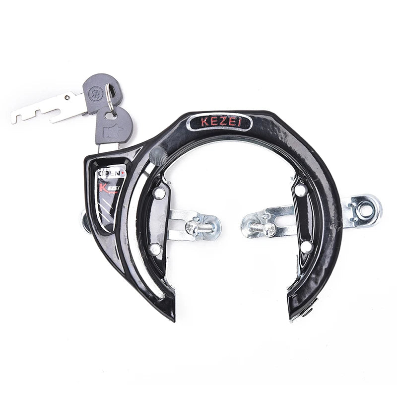 Bicycle Lock Computer Locks Mountain Bike Anti-theft Steel Chain Keys Qme Black