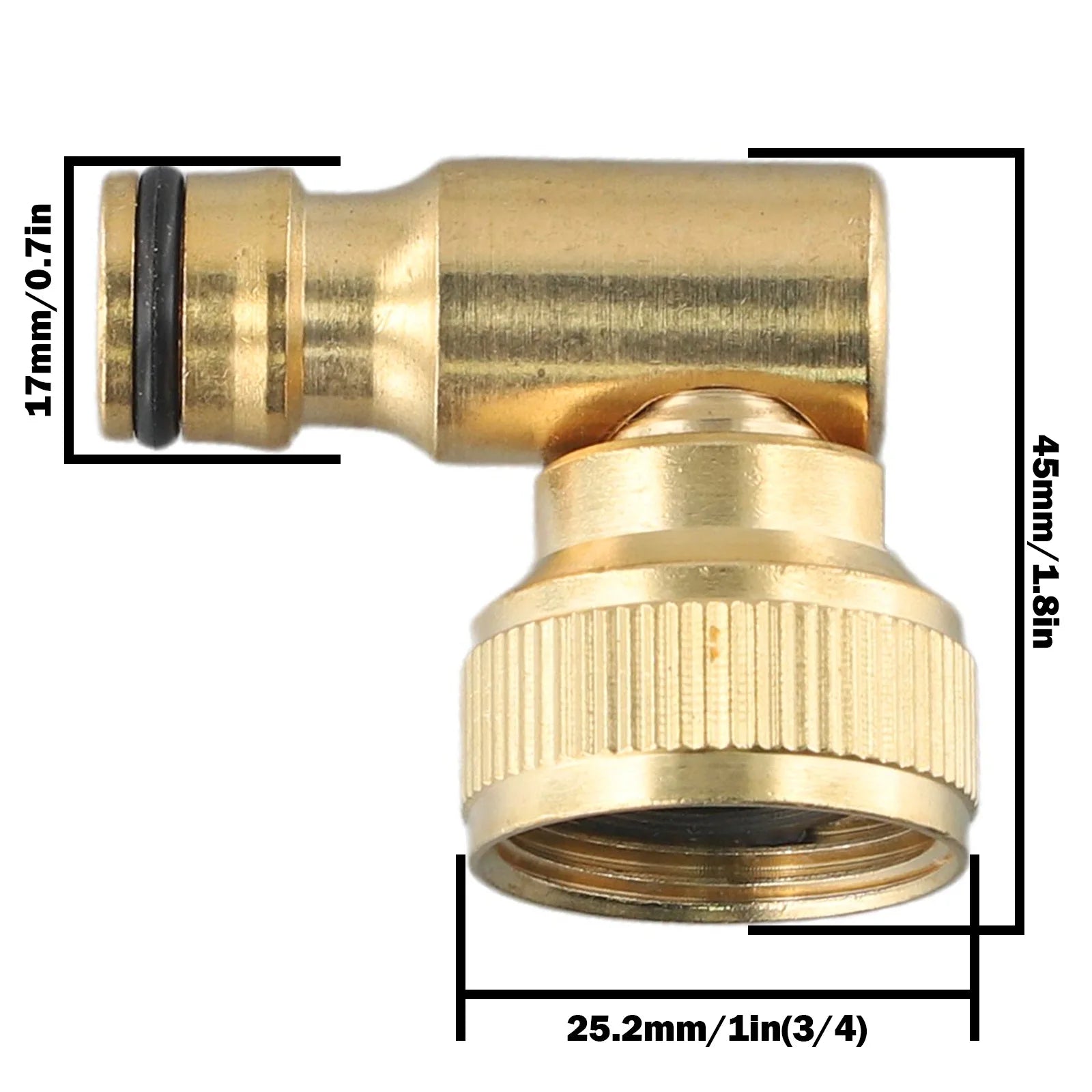 Hose Reel Swivel Elbow Quick Connector Garden Hose Tap Converter For Hoselock Plug 3/4in BSP Females Qme