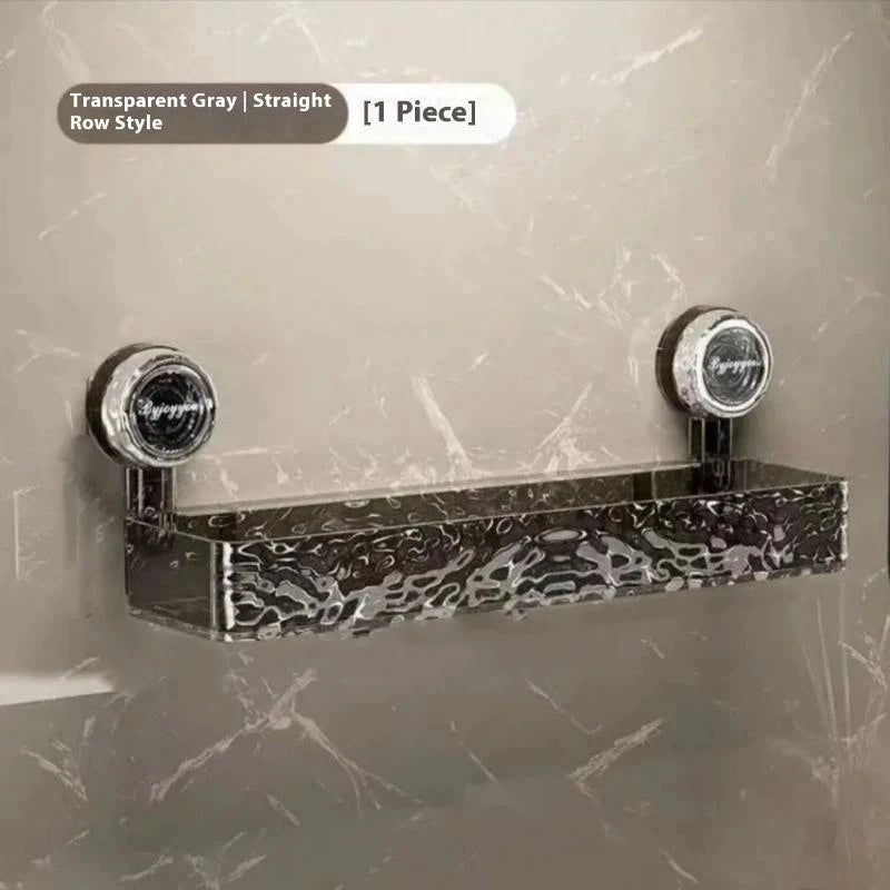 Punch-free Suction Cup Washbasin Storage Rack Self-distribution Qme A8