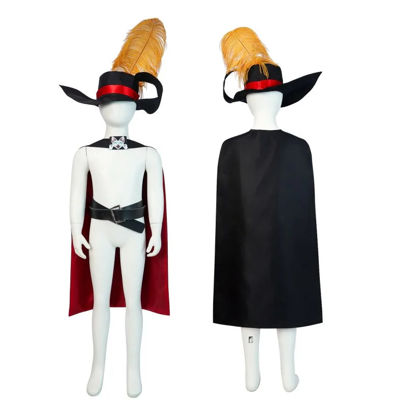 Anime Puss In Boots Cosplay Anim Cartoon Cat Costume Set Cloak Halloween Masquerade Carnival Party Prop Outfits Accessory Suit Qme