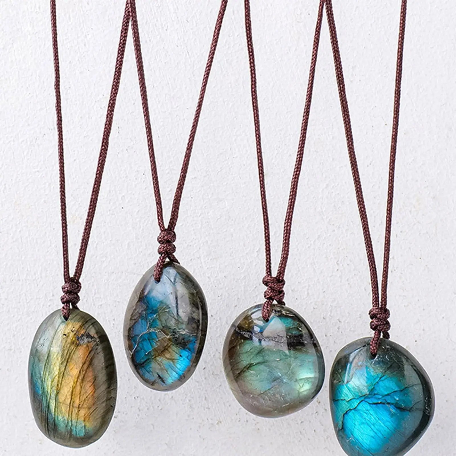 Labradorite Pendant Necklace Labradorite Jewelry Valentine's Day Birthday Christmas Labradorite Pendant Energy Jewelry for Adult Qme