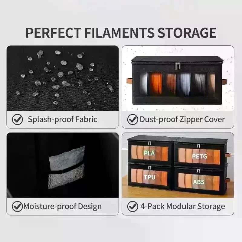 Consumable Storage Box - 3D Printer Consumable Storage Container, Suitable For Storing 3D Printing Accessories At Home, Office, Qme