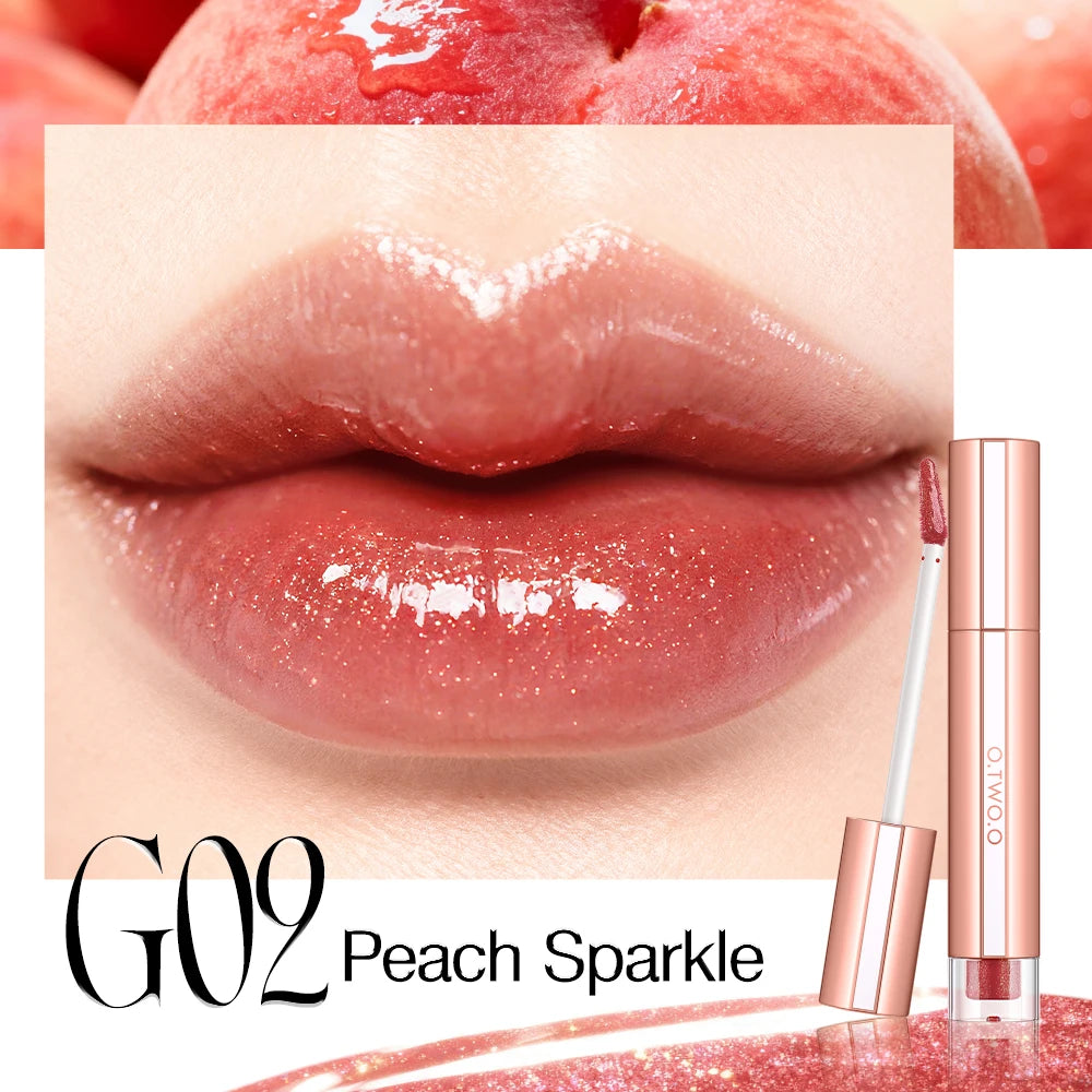 O TWO Liquid Lip Gloss Lipstick Glossy Finish High-shine Long Lasting Qme G02 China Mainland