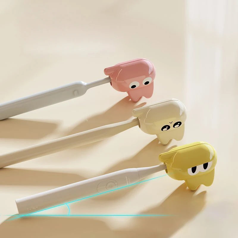 Plastic Clip Cartoon Toothbrush Portable Head Cover Dustproof Qme