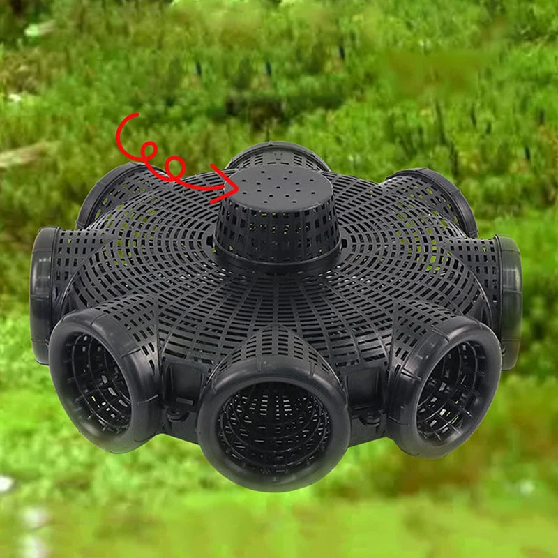 8 Holes Upgraded Catch Loach Lobster Yellow Eel Cage Outdoor Fishing Qme