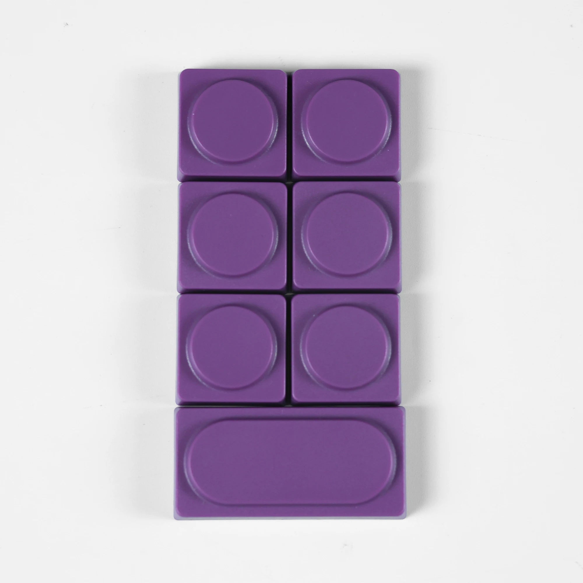 7PCS CHOSFOX Keycaps Low Profile ABS Keycaps for Gateron Low Profile MX Switch Mechanical Keyboard Ultra Thin Purole Yellow Grey Qme Purple
