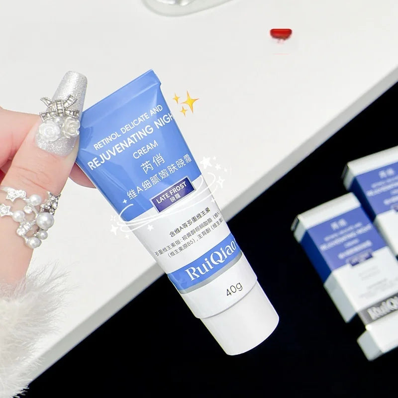 Vitamin Nourishing Night Cream Retinol E Reduce Fine Lines Wrinkles Qme