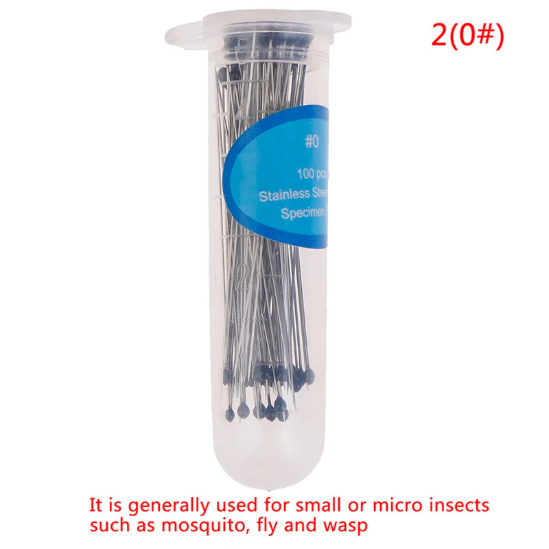 100pcs Stainless Steel Insect Pins Specimen Pins For School Lab Education Wholesale Qme 20
