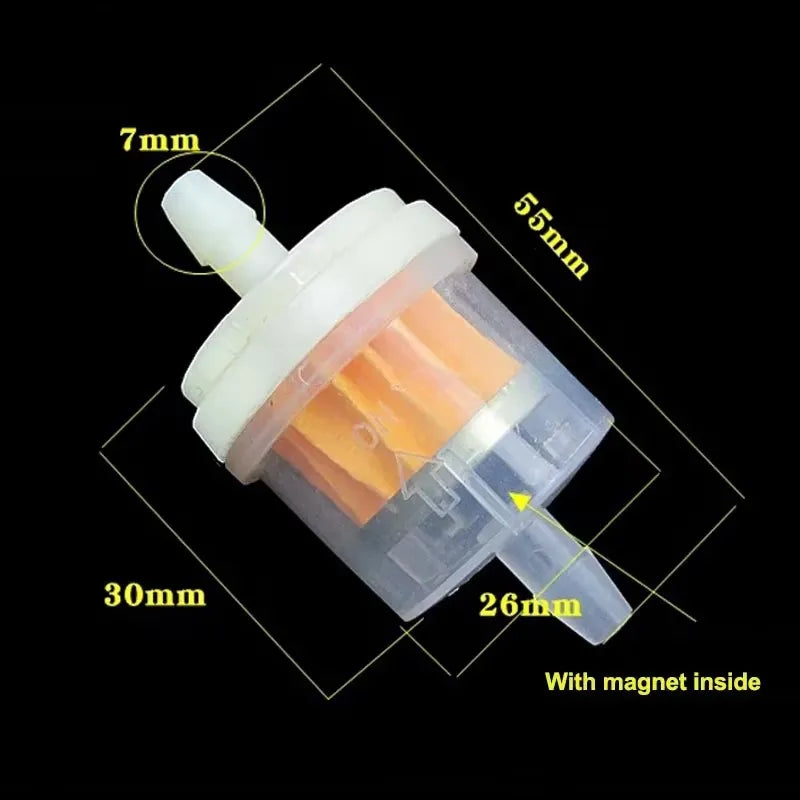 10pcs Professional Motorcycle Oil Filter Inline Gas Fuel Filter Gasoline Filters Tool For Scooter Moped Scooter Dirt Bike ATV Qme