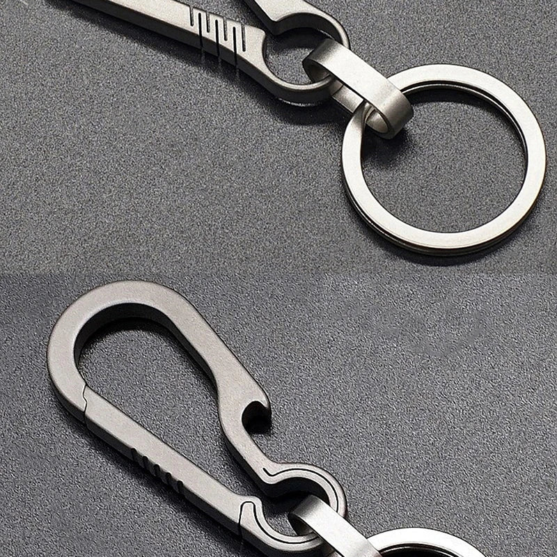 Titanium Buckles Alloy Keychain Tiranium Buckle Key Ring Car Qme