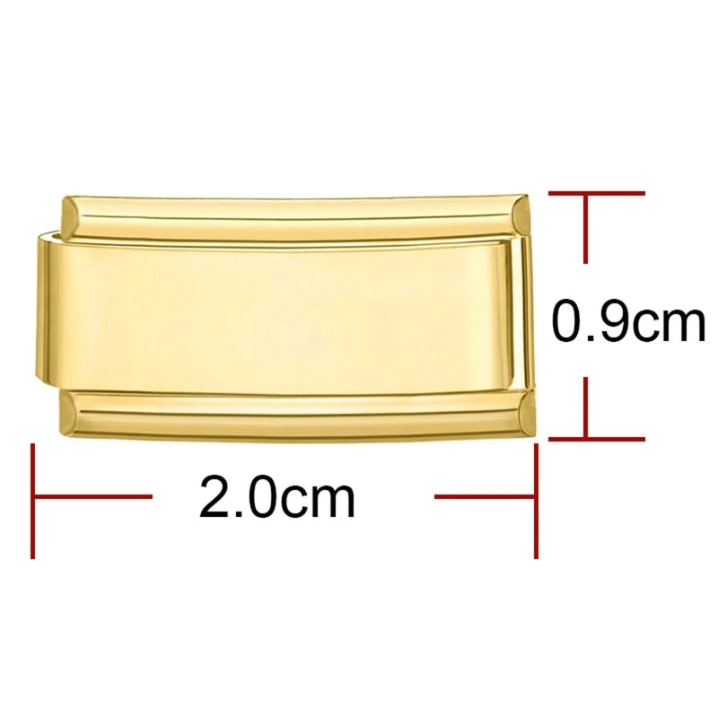 Trendy Couple Memorial Day Name Customization Italian Charm Link Fit 9mm Stainless Steel Bracelets DIY Beads Making Hand Chains Qme Style 4