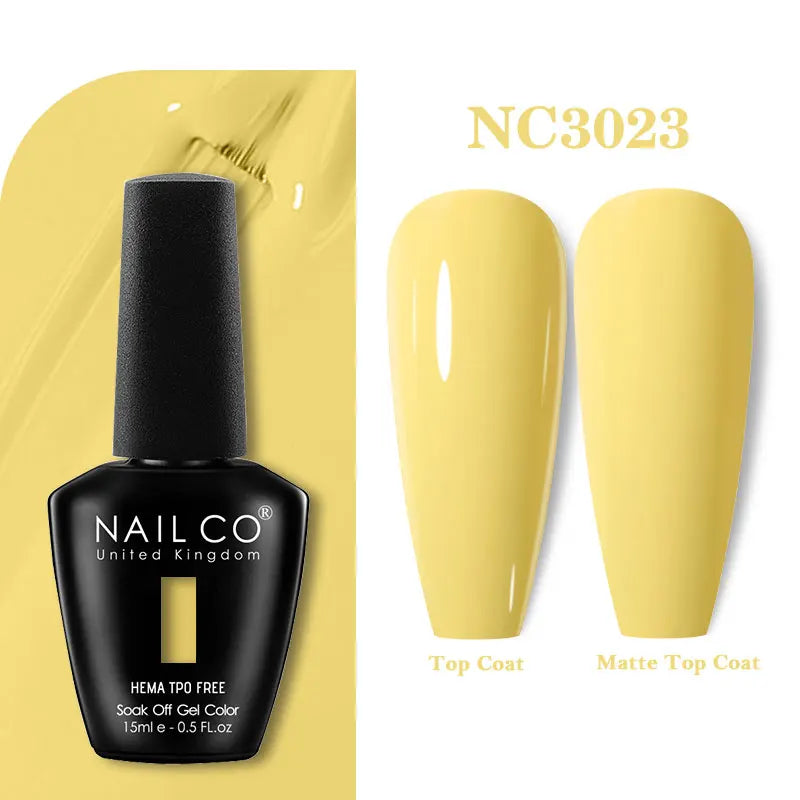 NAILCO Coat Base Gel Nail Polish Nails Art Semi Permanent Lacquer