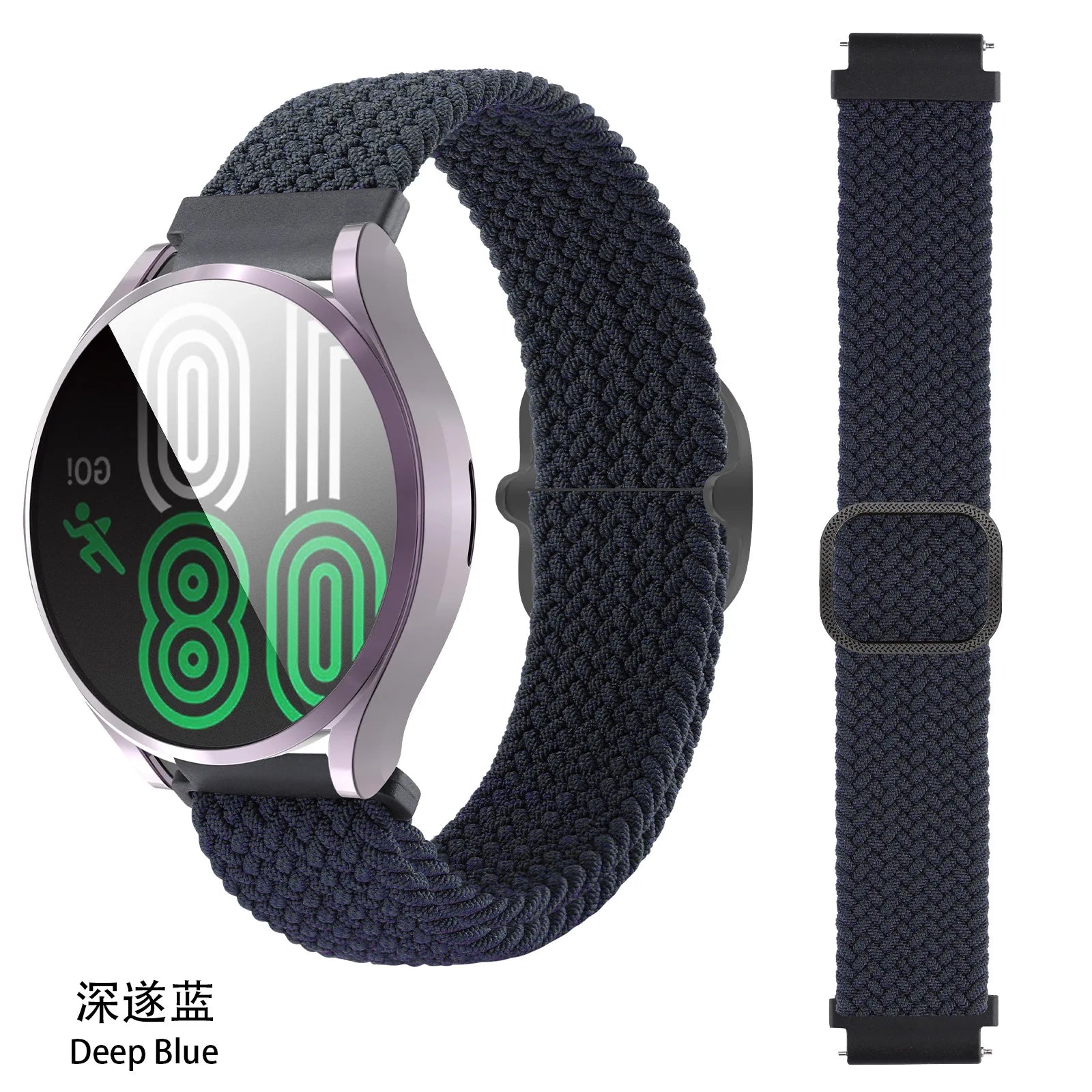 Elastic Nylon Braided Watch Band Adjustable Strap Samsung Galaxy 3