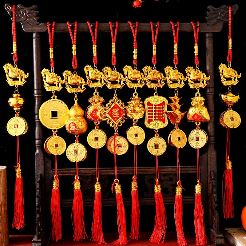 Lucky Decoration Housewarming Gifts 2026 Year Horse Wall Hanging Car Qme