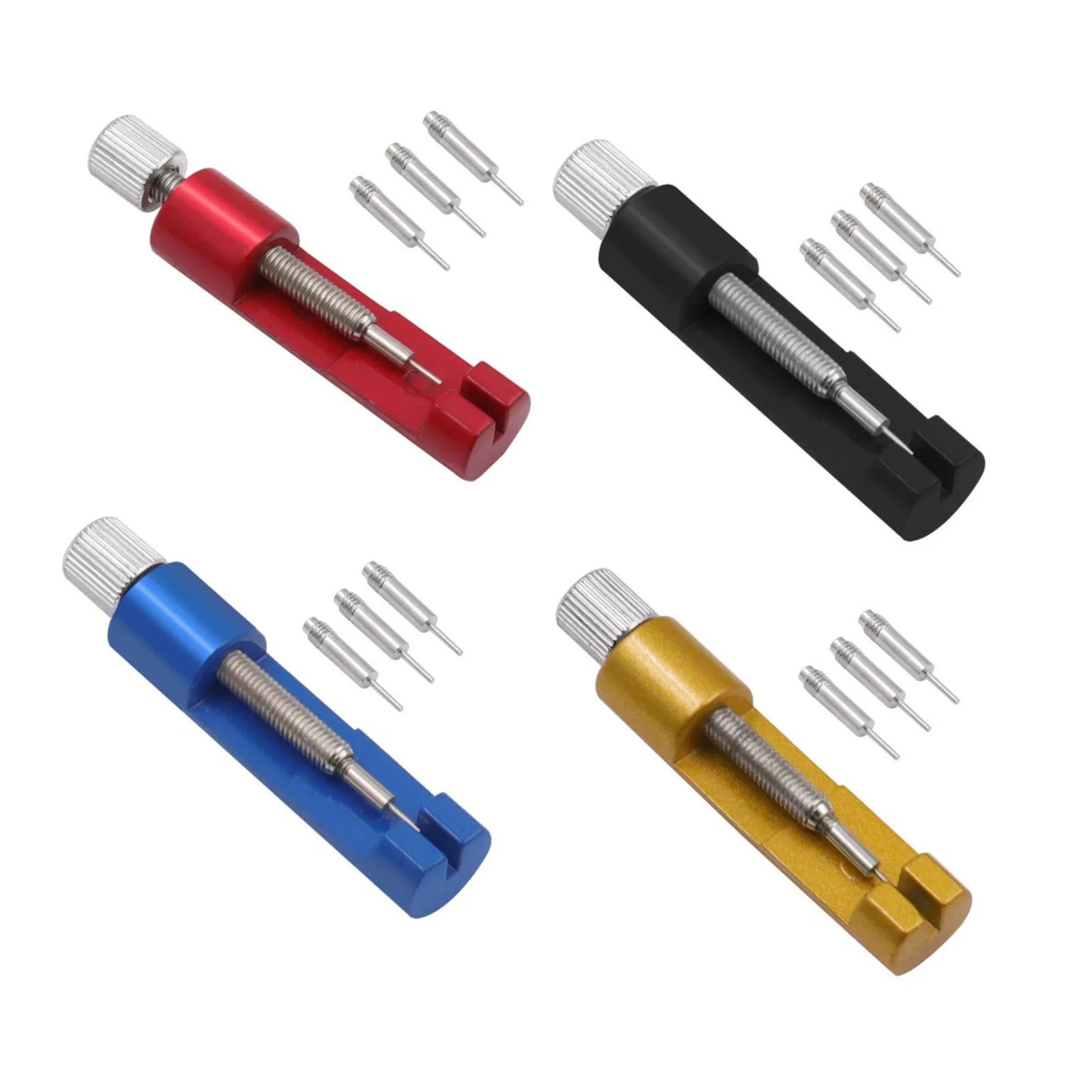 Watch Adjustment Tool Kit Professional Metal Easy To Use Resizing Watch Link Removal Kit with Spare Needle for Watchmaker Qme
