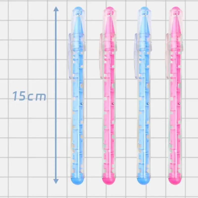 5 Creative Stationery Fun Puzzle Game Pen Maze Ballpoint Pens Stress Qme Random 5pcs