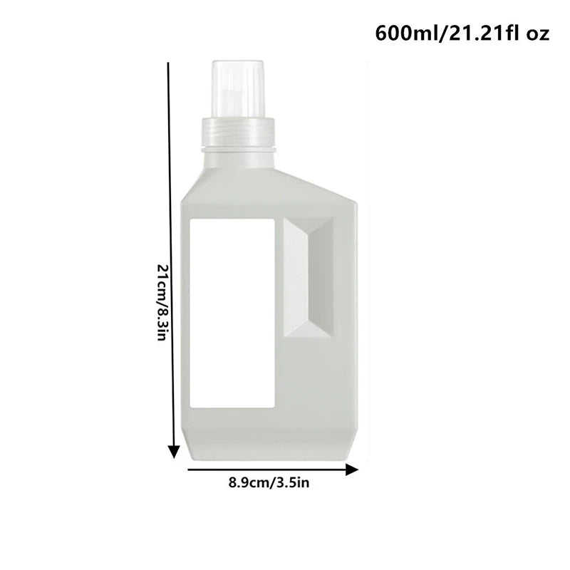 400 600 Large Capacity Softener Laundry Detergent Bottles Storage Qme 600ml Gray