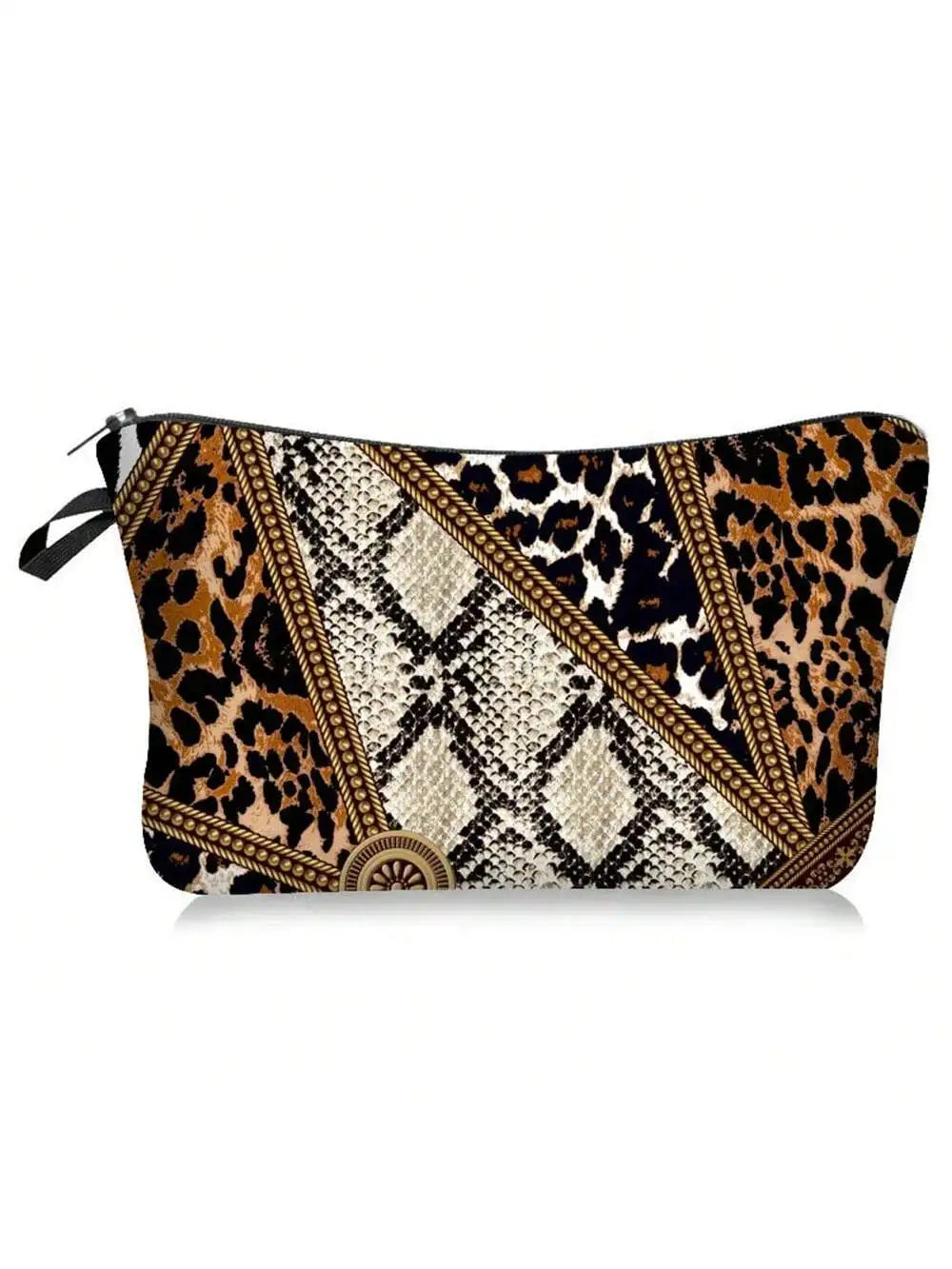 Leopard Print Animal Makeup Bag Women's Multifunctional Hand-held Qme 1