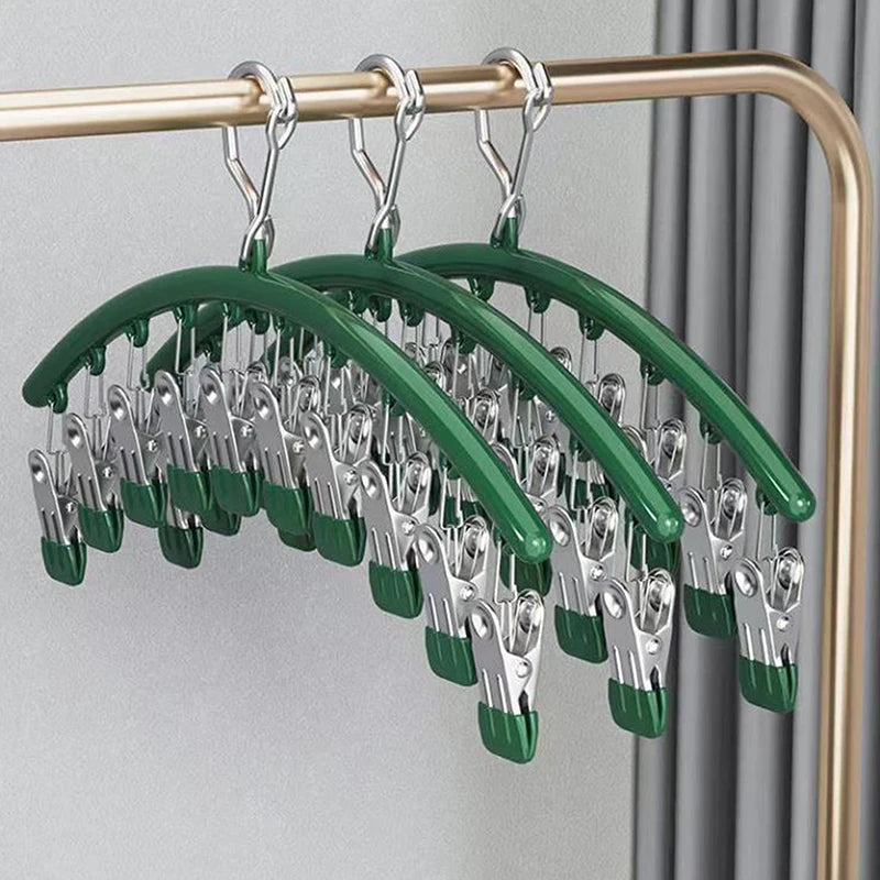 Underwear Socks Holder Stainless Steel Clothes Drying Hanger Metal Qme