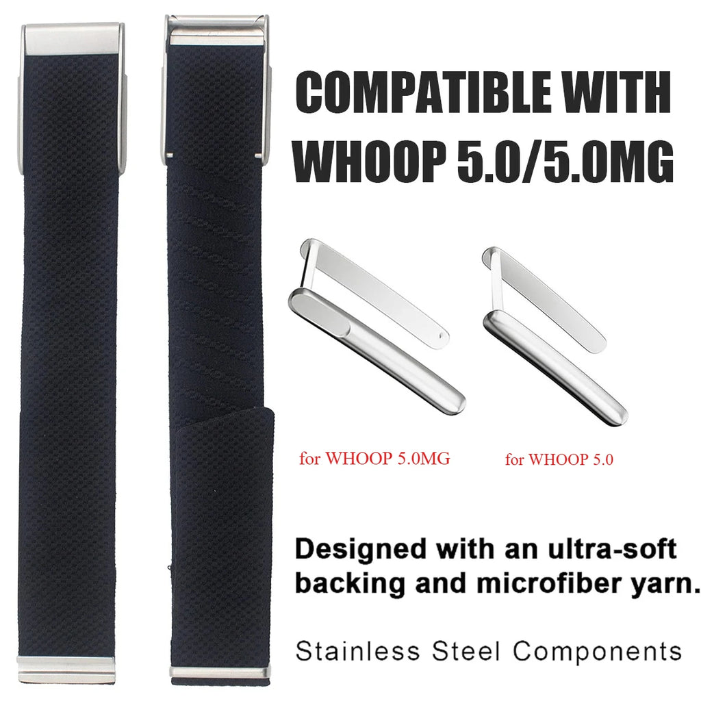 New Nylon Band for Whoop5.0 Strap for WHOOP5.0MG Woven Elastic Sports Strap W Logo Woven Elastic Whoop Sports Replacement Straps Qme