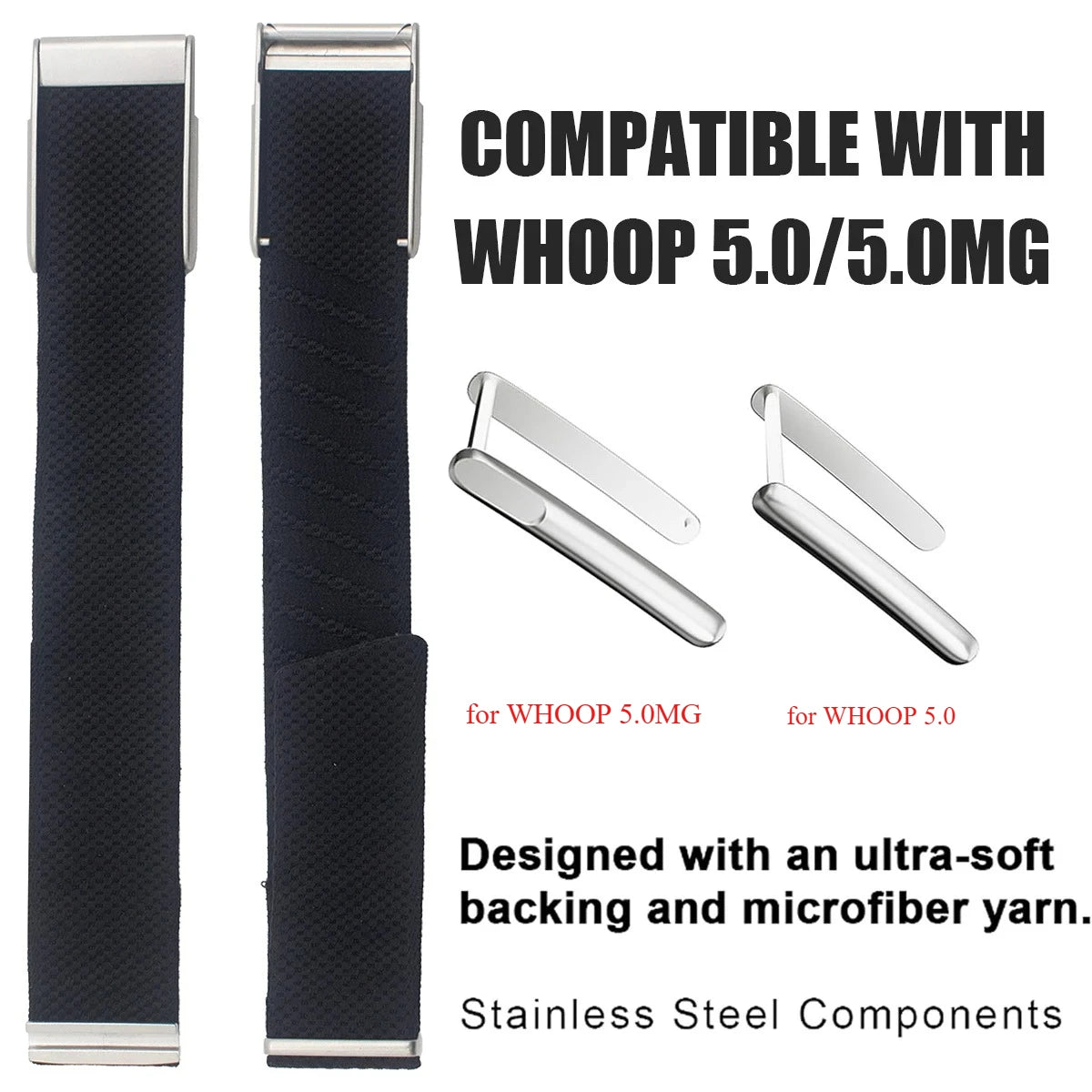 New Nylon Band for Whoop5.0 Strap for WHOOP5.0MG Woven Elastic Sports Strap W Logo Woven Elastic Whoop Sports Replacement Straps Qme