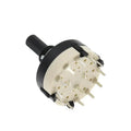 RS26 1/2/3/4 Pole Position 3/4/6/12 Selectable Band Rotary Channel Selector Switch Single Deck Rotary Switch Band Selector Qme 1 Pole 12