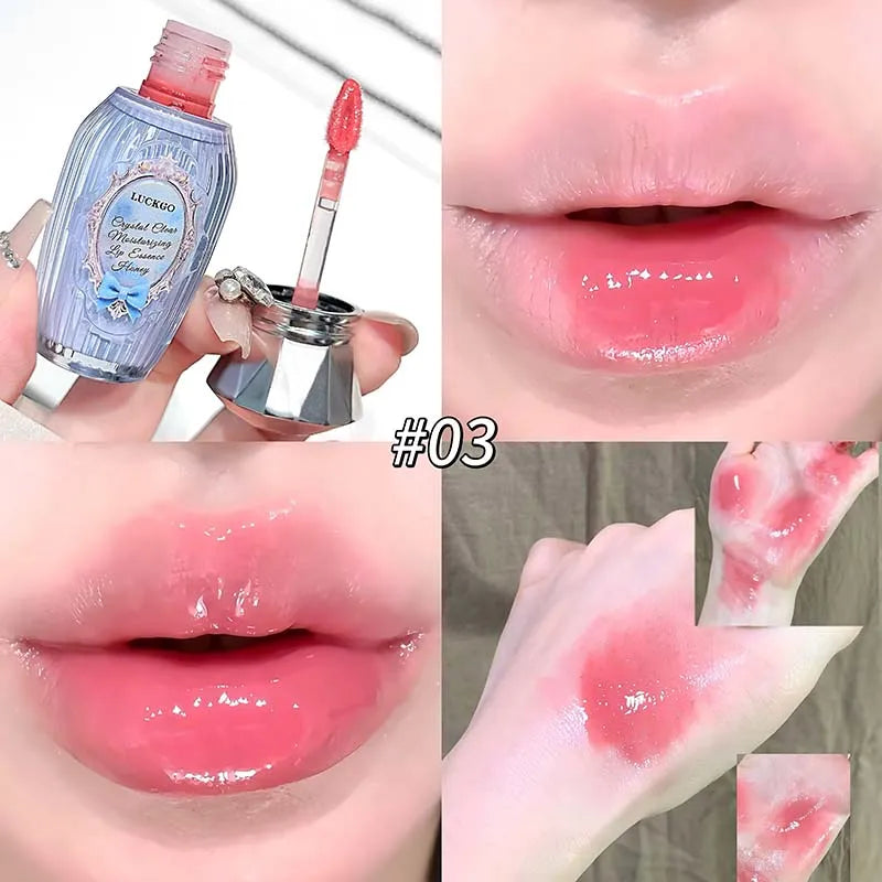 Vase Shape Water Light Lip Glaze Mirror Lipstick Gloss Hydrating Qme LG09-03