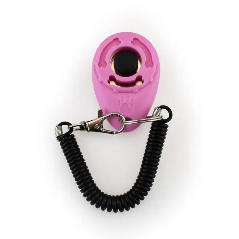 Key Chain Dog Training Clicker Aid Repeller Supplies Adjustable Wrist Qme A4
