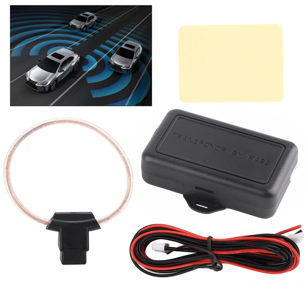 12V Immobilizer Bypass Chip Key Bypass Car Immobilizer Bypass Module Chip Key Release for Remote Engine Start Stop 12V Qme