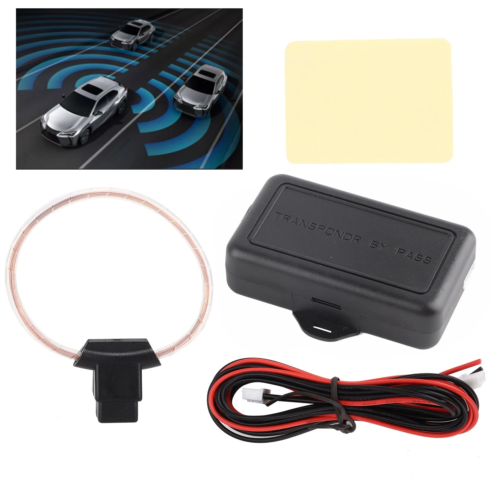 12V Immobilizer Bypass Chip Key Bypass Car Immobilizer Bypass Module Chip Key Release for Remote Engine Start Stop 12V Qme
