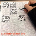 Decompression Copying Sketch Book Containing Rich Funny Elements Qme A2