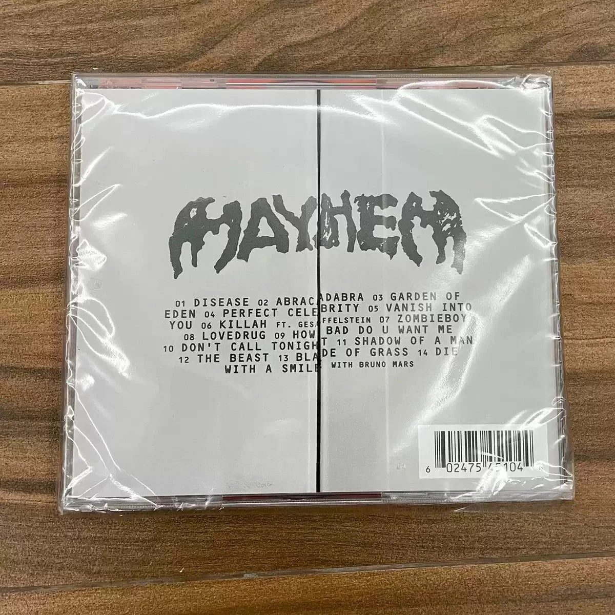 Pop & Electronic Style CD, Featuring Tracks Including Mayhem & Disease, Multi-Genre Performance, Atmospheric Arrangement Qme