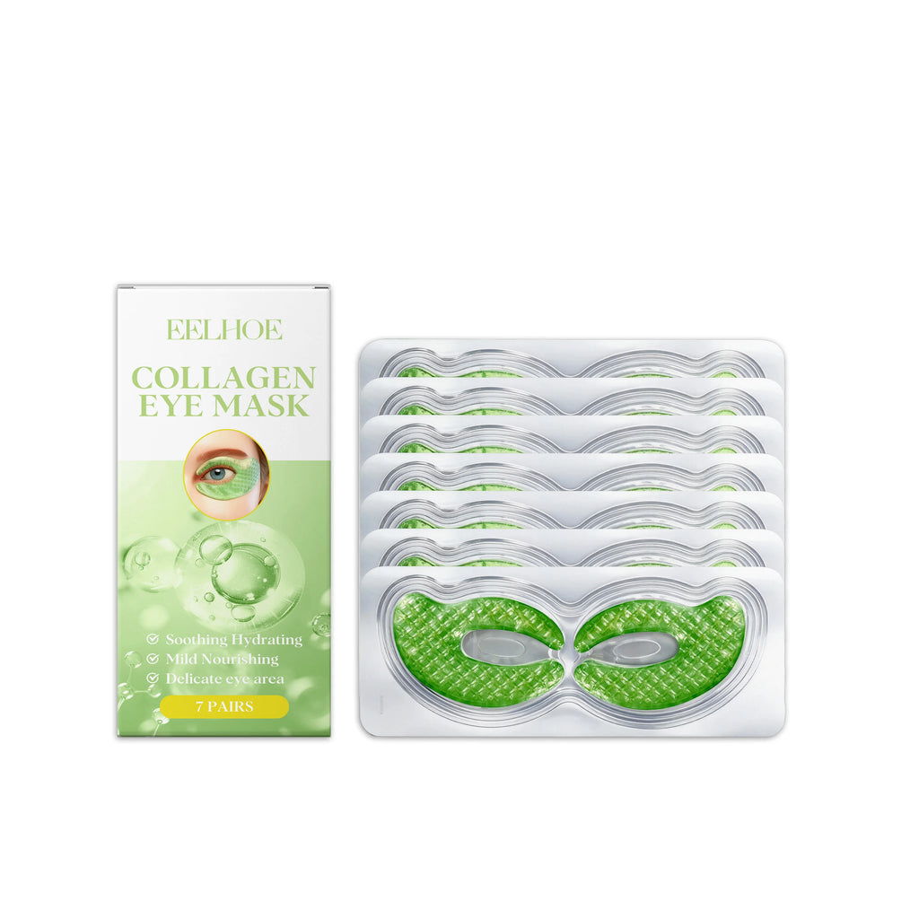Collagen Eye Mask Patches Moisturizing Firming Anti Dark Circles Remove Eye Bags Eyes Care Gel Masks Pads Eyes Skin Care Qme 7 pairs