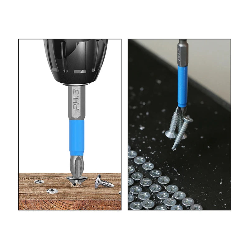 Bits Alloy Steel Impact Anti Non-slip Magnetic Cross Tip PH1 PH2 PH3 Qme